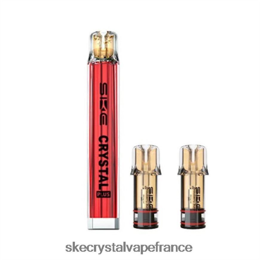 SKE Vape France - SKE Crystal Vapes et kits de dosettes rouge R0422X2