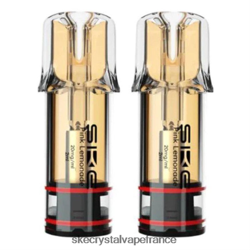 SKE Vape Paris - SKE vapes de cristal et dosettes limonade rose R0422X14