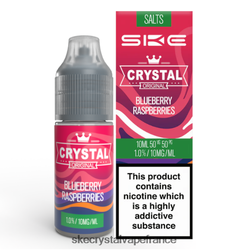 SKE Vape France - SKE sel de nicotine cristallin - 10 ml framboises myrtilles R0422X112