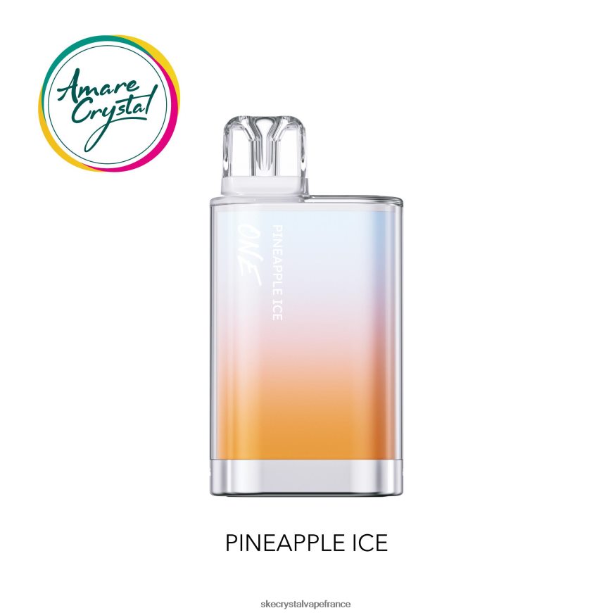 SKE Vape Authentication - SKE amare crystal une vape jetable glace à l'ananas R0422X27