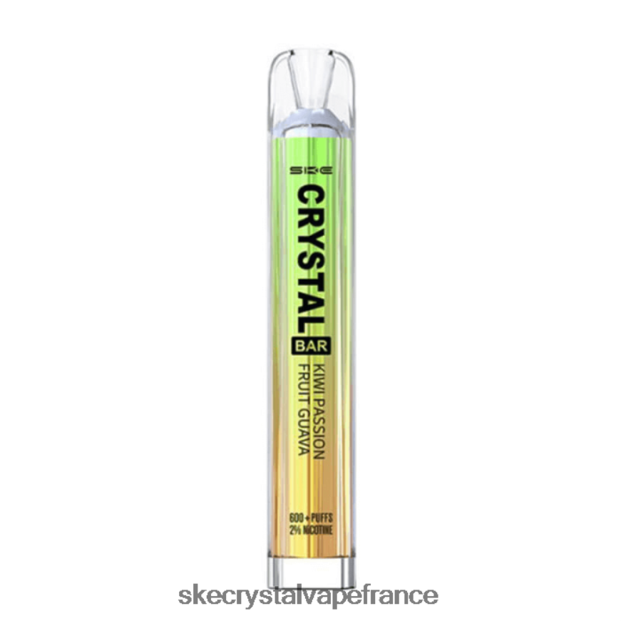 SKE Vape Authentication - SKE vape jetable de barre de cristal kiwi fruit de la passion goyave R0422X82