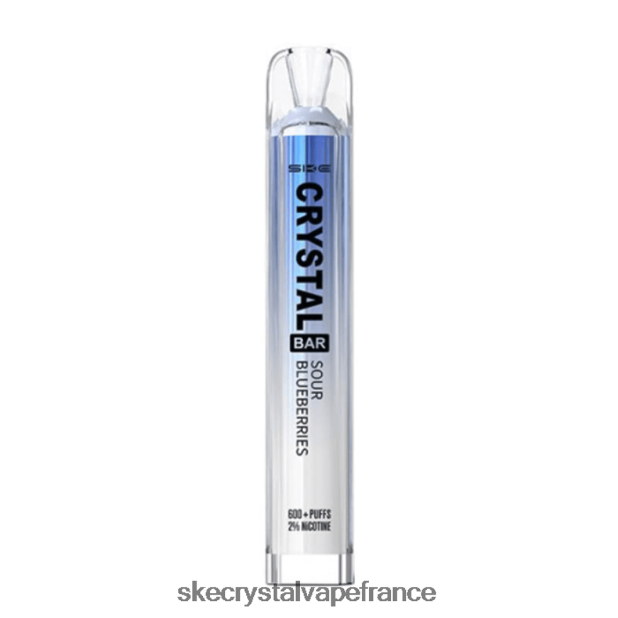 SKE Vape Authentication - SKE vape jetable de barre de cristal myrtilles aigres R0422X71