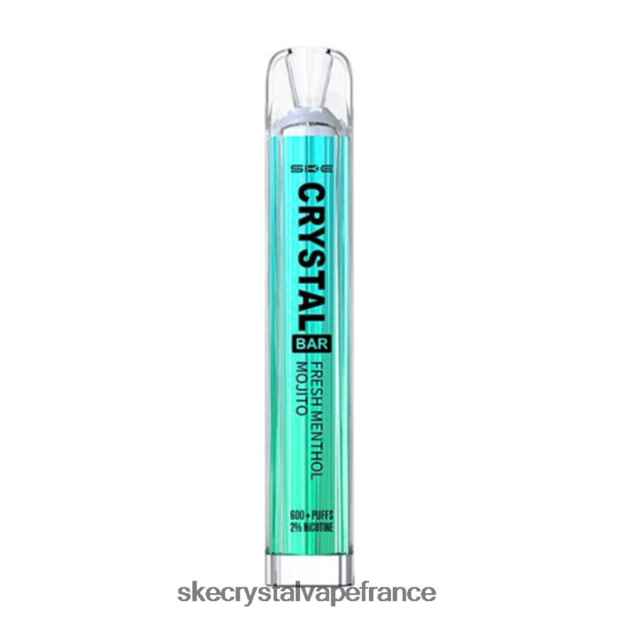 SKE Vape Paris - SKE vape jetable de barre de cristal mojito mentholé frais R0422X69